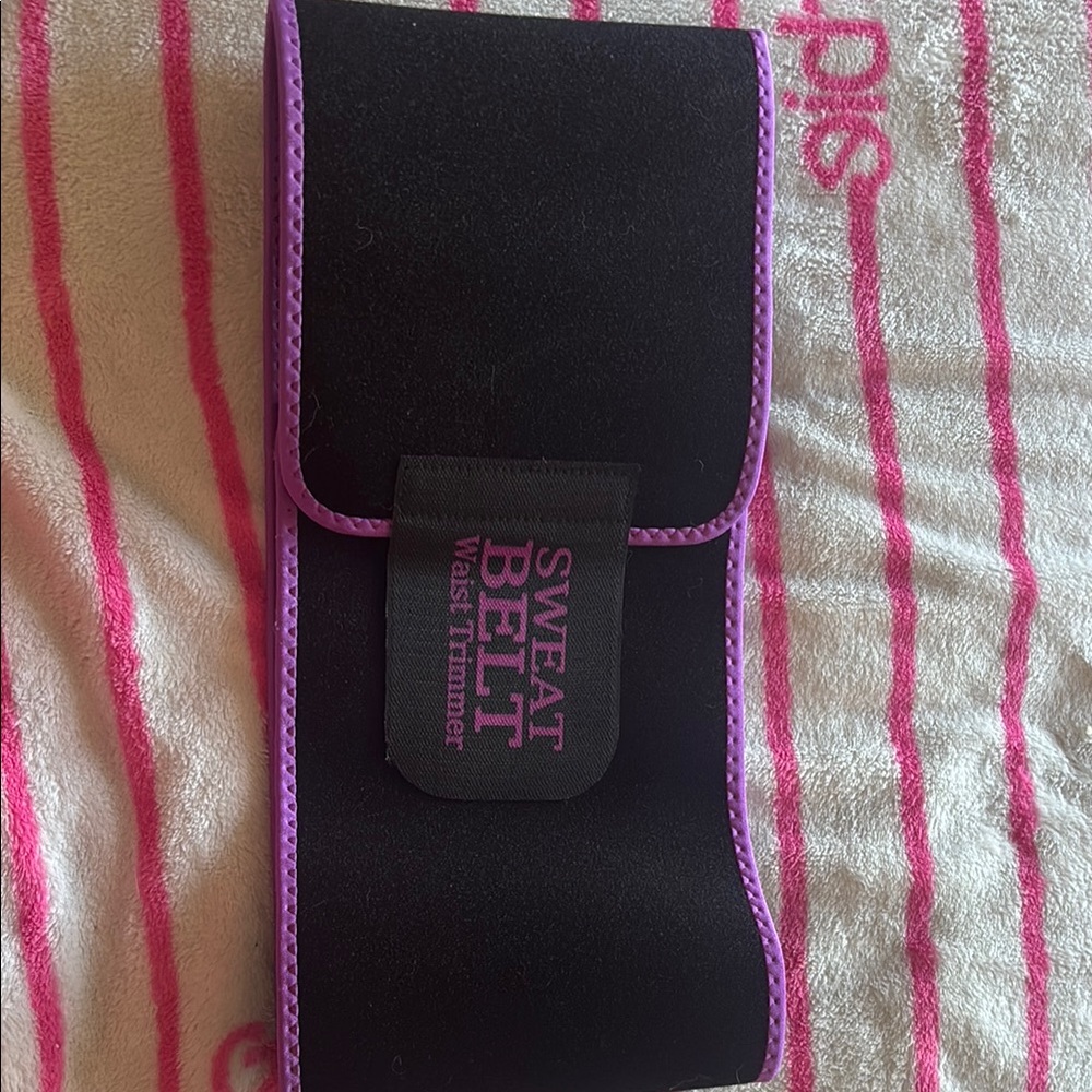 Black and Purple Waist Trimmer Belt